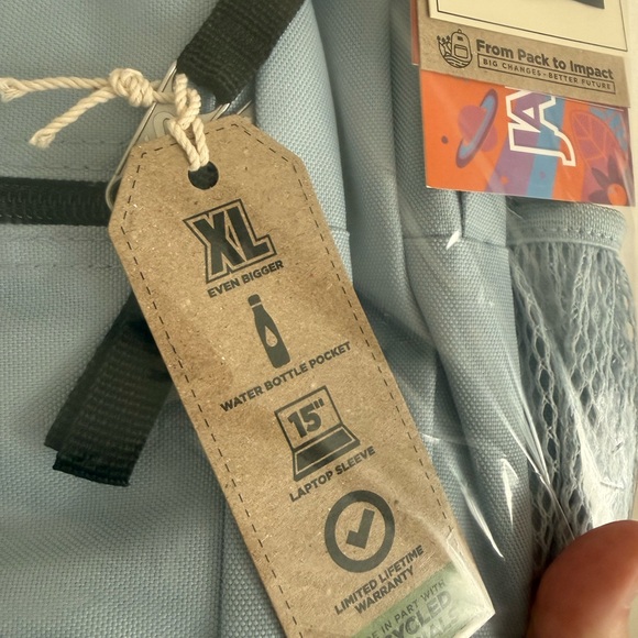 New Jansport Backpack 34L Big Student Bookbag Travel Pack Blue Dusk 15” Laptop - Picture 3 of 6